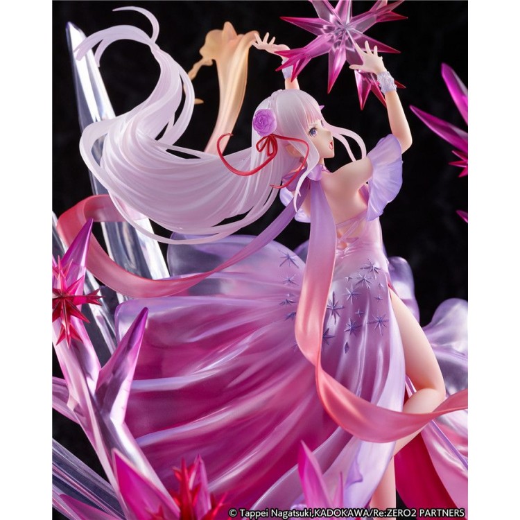 Re:Zero kara Hajimeru Isekai Seikatsu - Emilia - Shibuya Scramble Figure - 1/7 - Crystal Dress Ver. (Alpha Satellite, eStream)