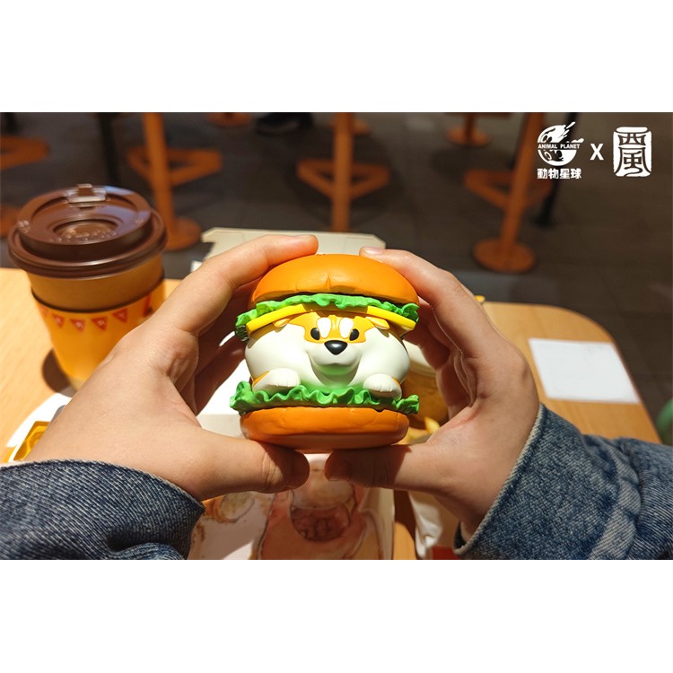 Animal Planet x West Wind - Shiba Fastfood Hamburger, Cream, Chicken Ver.