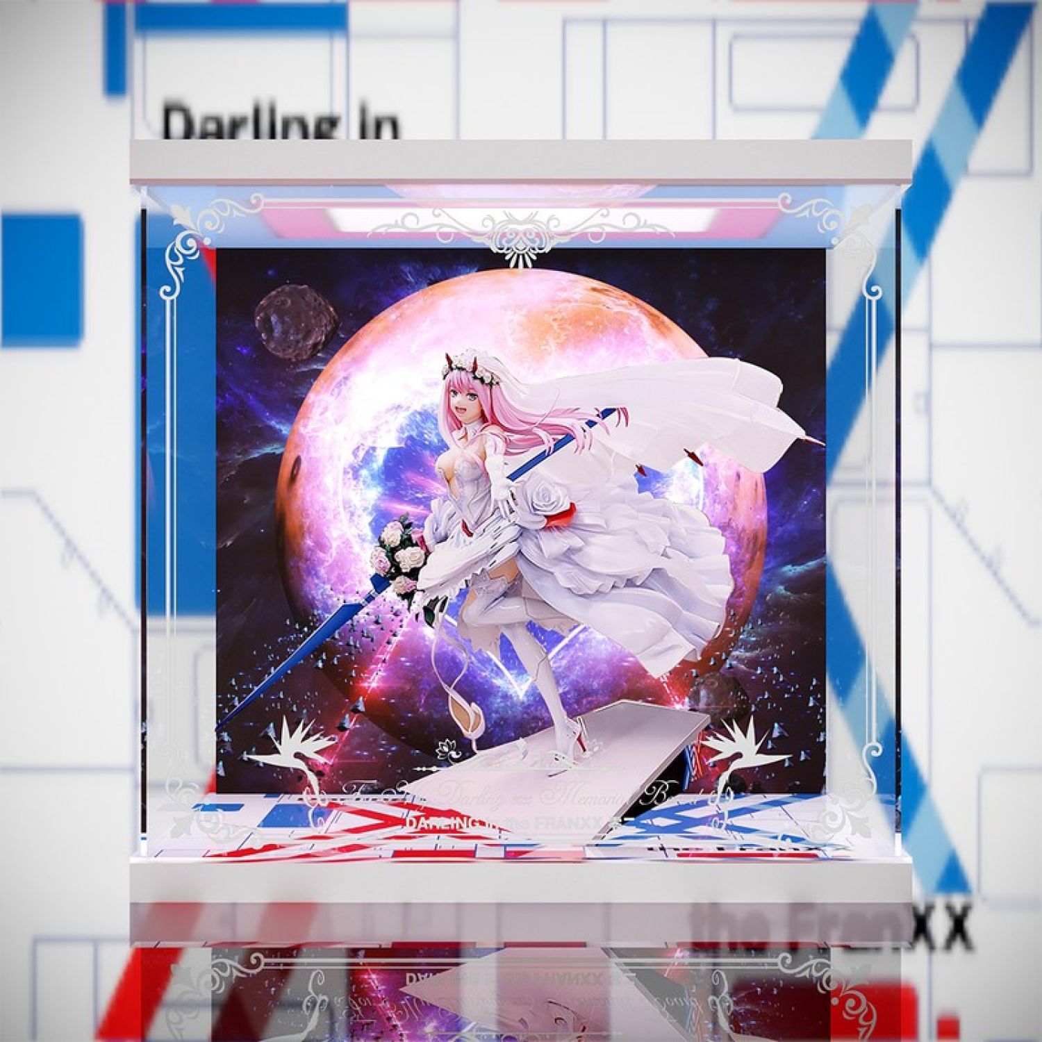 Zero Two Box Display Box for Zero Two: For My Darling xx Memorial Board (AOWOBOX)
