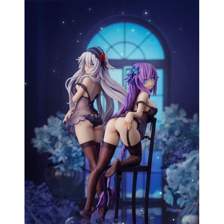 Hyperdimension Neptunia - Purple Heart & Black Heart Babydoll Ver. (Flare)