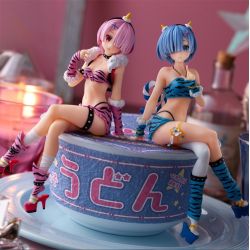 Re:Zero kara Hajimeru Isekai Seikatsu - Rem - Noodle Stopper Figure - Oni Ishou Ver. (FuRyu)