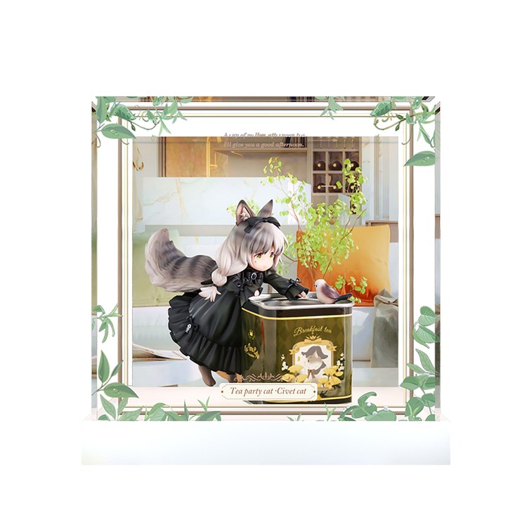 Display Box for Tea Time Cats": "Li Howe" (AOWOBOX)