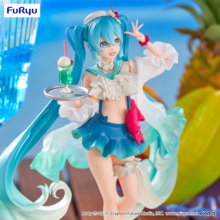 Piapro Characters - Vocaloid - Hatsune Miku - Exceed Creative - Sweet Sweets - Melon Soda Float (FuRyu)