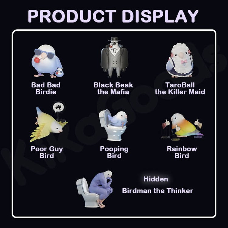 [Blind Box] Bad Bad Birdie Love Bird Series (PlzDont)