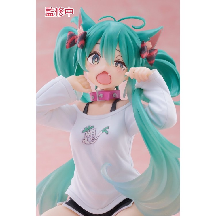 Piapro Characters - Hatsune Miku - Desktop Cute - Nekomimi T-Shirt ver. (Taito)