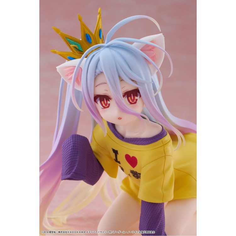 No Game No Life - Shiro - Desktop Cute - Nekomimi T-Shirt ver. (Taito)