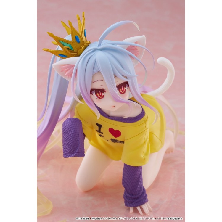 No Game No Life - Shiro - Desktop Cute - Nekomimi T-Shirt ver. (Taito)