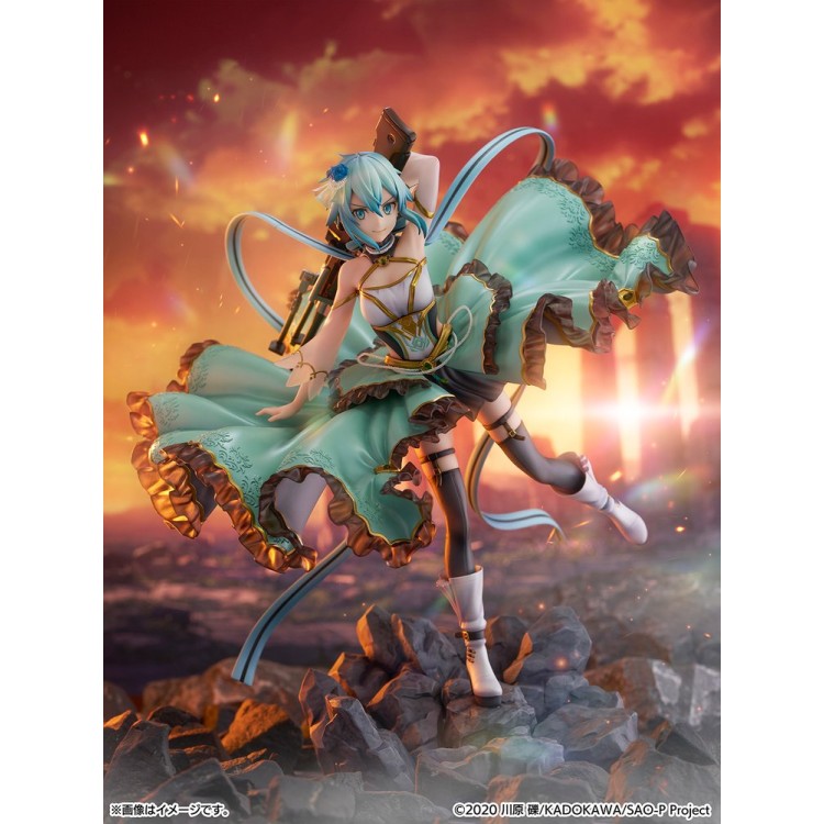 Sword Art Online - Sinon - Shibuya Scramble Figure - 1/7 - Crystal Dress Ver. (CyberZ, eStream)