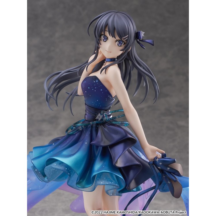 Seishun Buta Yarou wa Bunny Girl Senpai no Yume wo Minai - Sakurajima Mai - Shibuya Scramble Figure - 1/7 - Starry Dress Ver. (CyberZ, eStream)