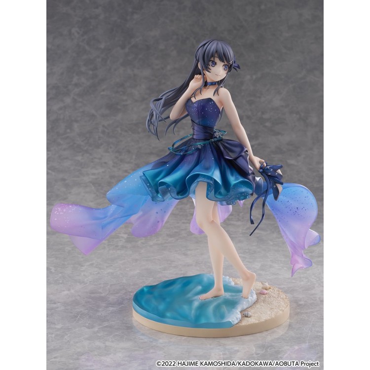 Seishun Buta Yarou wa Bunny Girl Senpai no Yume wo Minai - Sakurajima Mai - Shibuya Scramble Figure - 1/7 - Starry Dress Ver. (CyberZ, eStream)