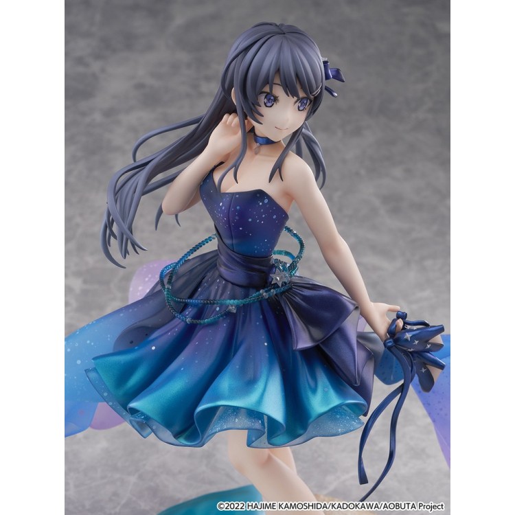 Seishun Buta Yarou wa Bunny Girl Senpai no Yume wo Minai - Sakurajima Mai - Shibuya Scramble Figure - 1/7 - Starry Dress Ver. (CyberZ, eStream)