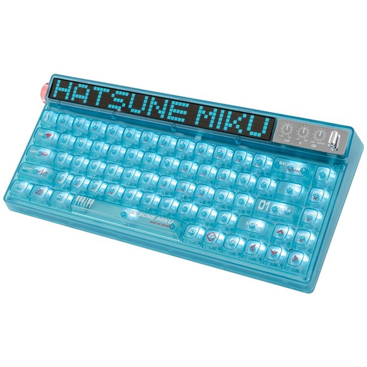 Hatsune Miku Collab Heart of Esports 68 Key RGB Mechanical Gaming Keyboard (Machenike, Moeyu)