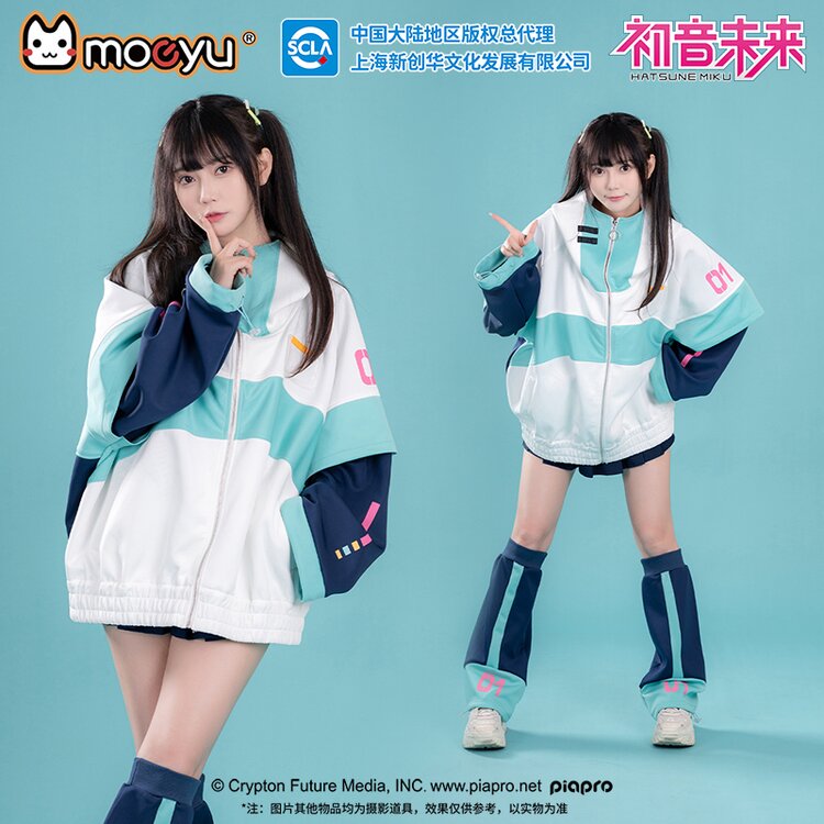 Áo khoác Hatsune Miku Future Rhythm Autumn/Winter Hooded Windbreaker Jacket