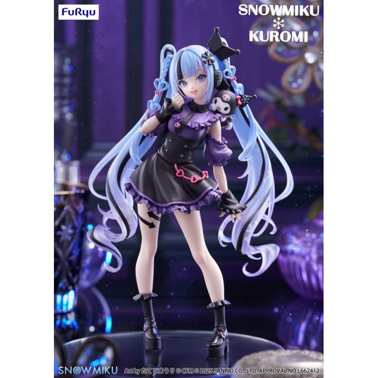 Piapro Characters - Kuromi x Hatsune Miku - Trio-Try-iT Figure - Snow (FuRyu)