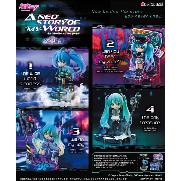 Piapro Characters - Hatsune Miku Series A Neo Story of My World (Re-Ment)