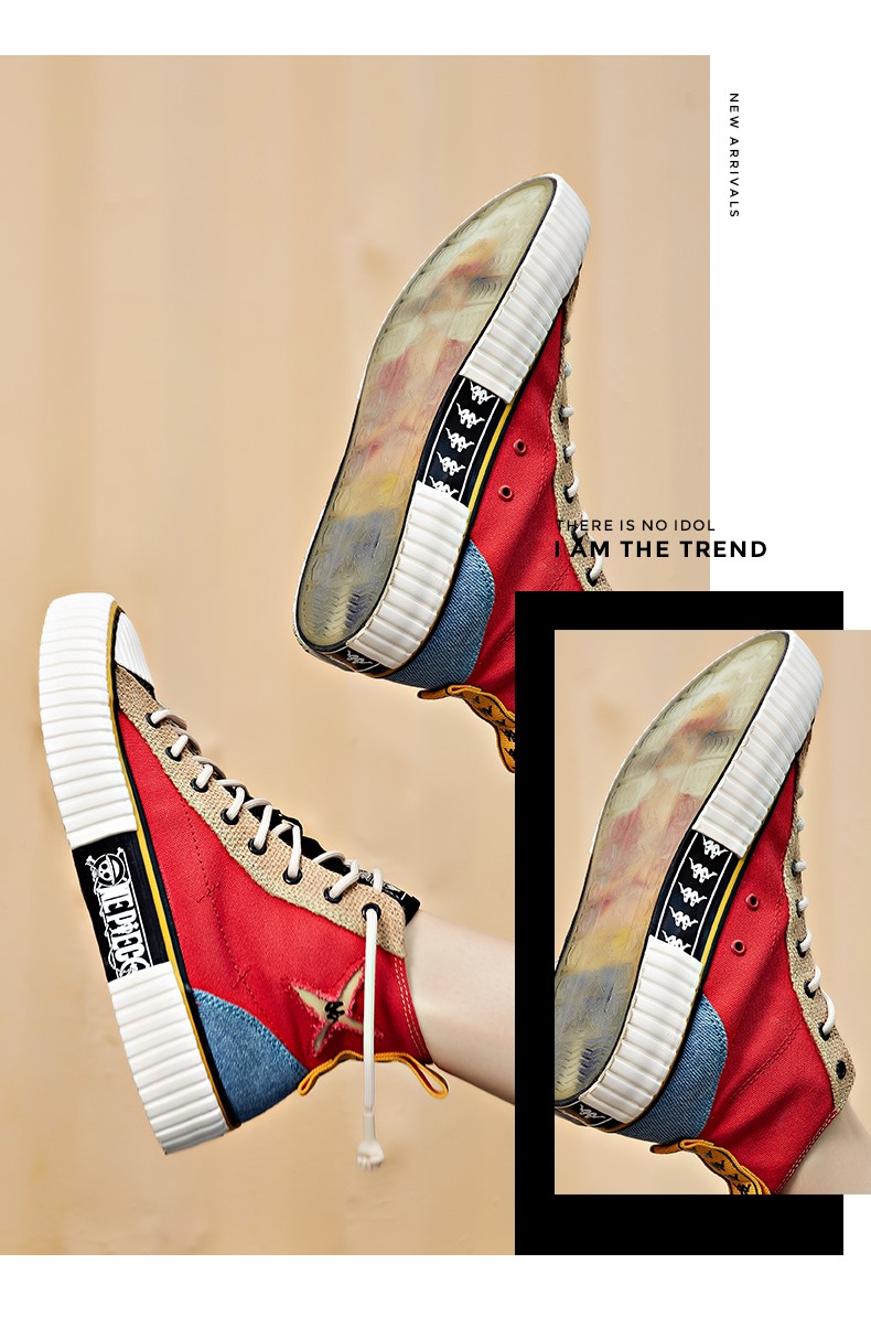 Kappa X One Piece Manga Collab: Luffy Canvas Shoes